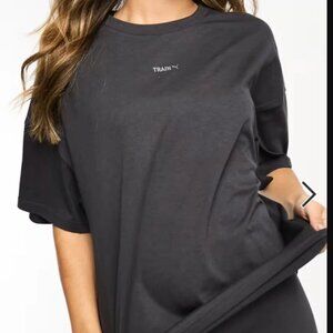 PUMA Training Oversized T-shirt in dark gray Women's Size L Large